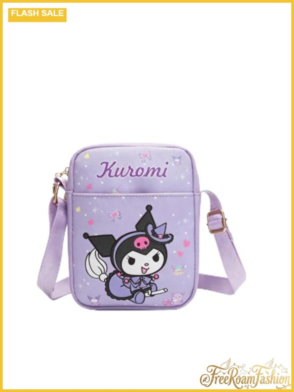 Mini Crossbody Bag PU Leather Adjustable Strap Sticker Set
